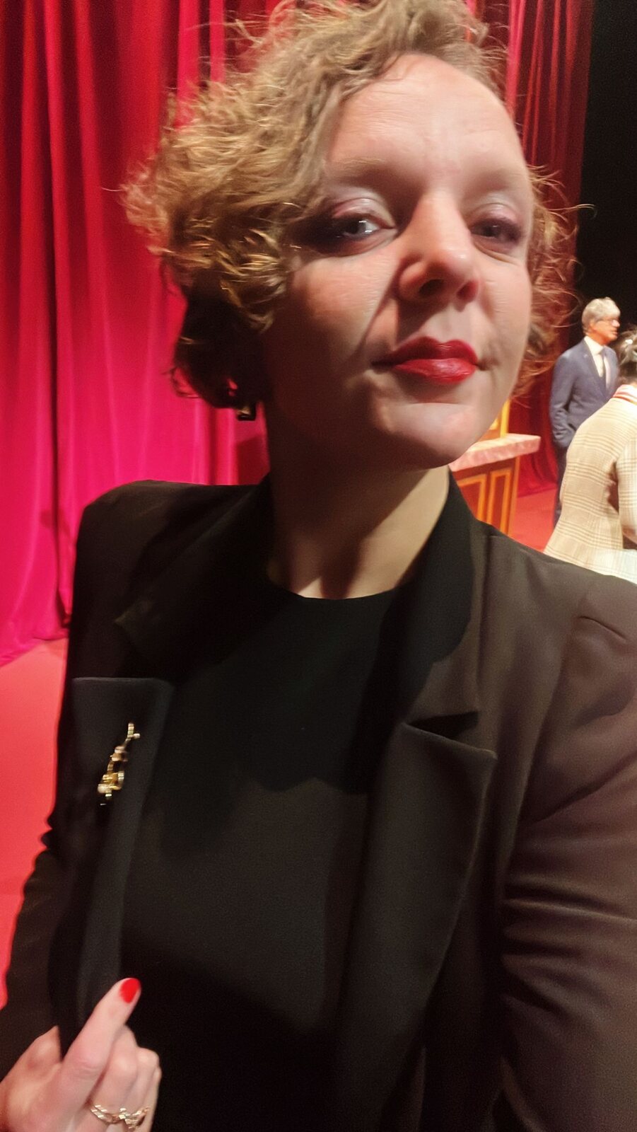 Sophie Rossignol lors d’une soirée de spectacle